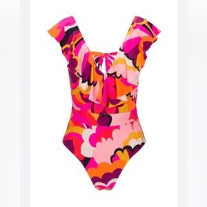 TRINA TURK ONE PIECE SWIMSUIT BRIGHT PINK